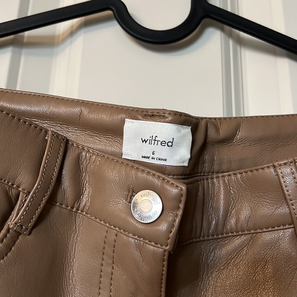 SOLD Aritzia Wilfred Melina pant vegan leather - Picture 4 of 5